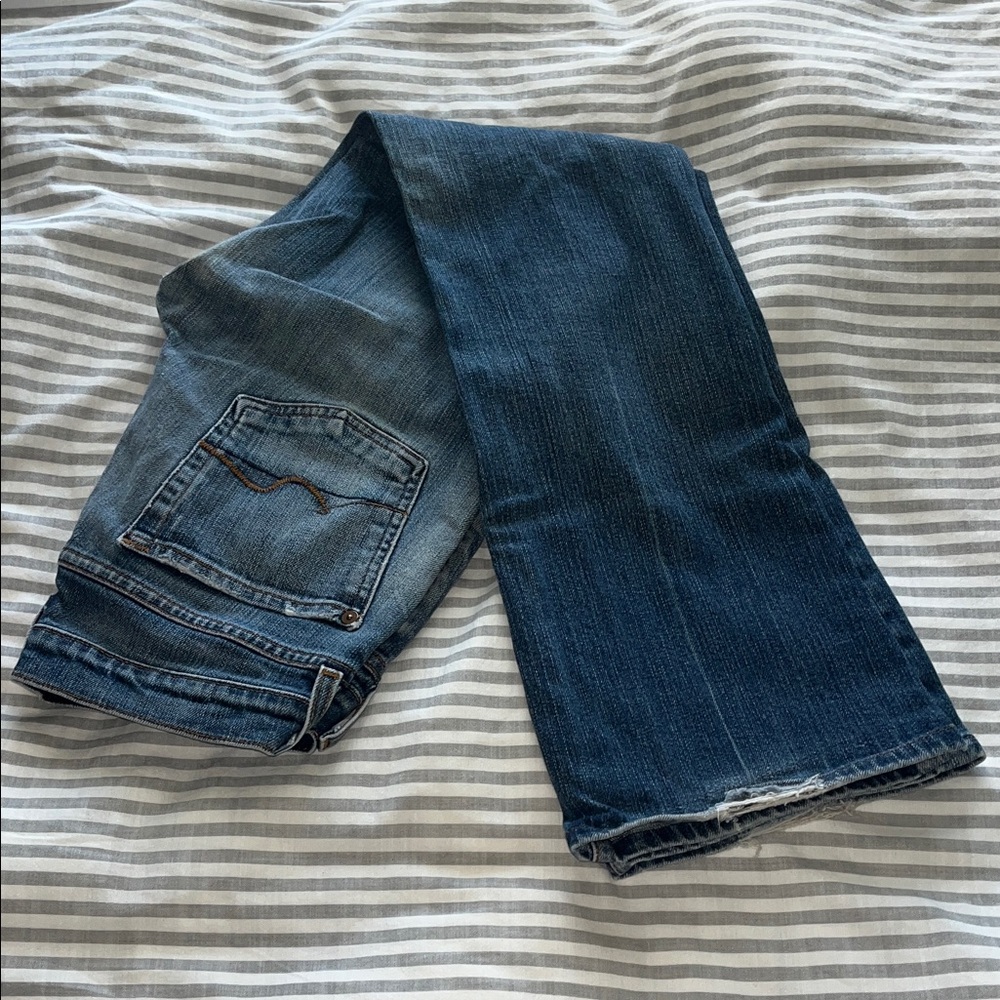 7 for All Mankind - Women's Boot Cut Jeans - Dark Blue - Picture 2 of 6